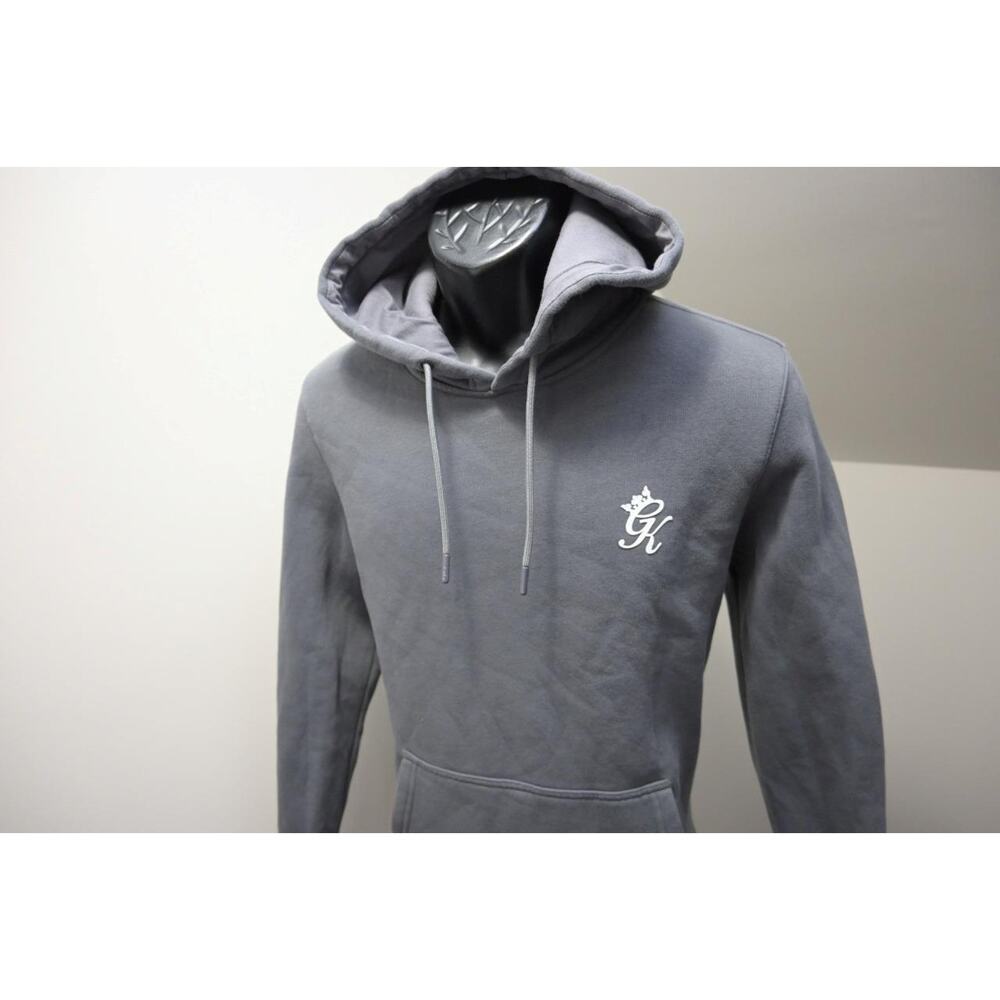 Gym King‎ GK Athletic Fleece Hoodie Pullover Gray Athletic Mens Size Medium